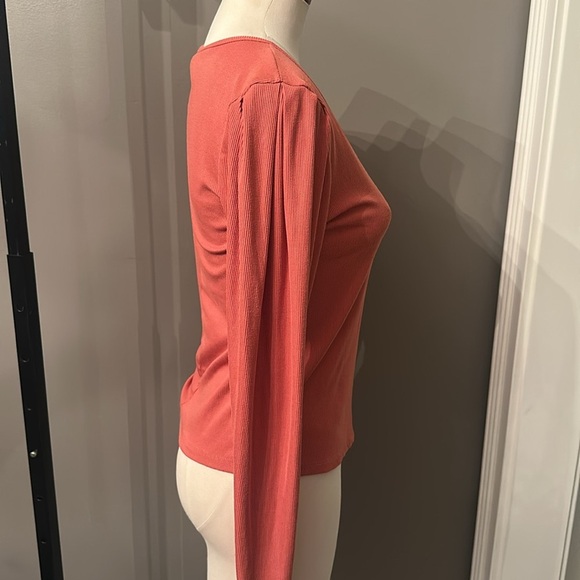 Women's Coral Long Sleeve Top - Picture 3 of 3